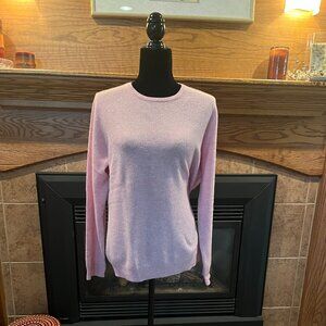 100% Cashmere pink sweater Size XL!! NEW!!